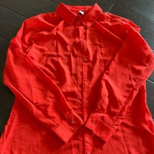 Old Navy Red Button Up